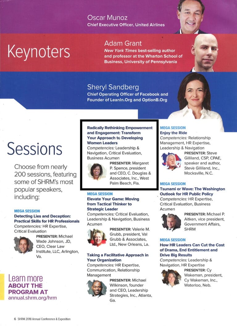 Margaret Spence at SHRM Annual Conference